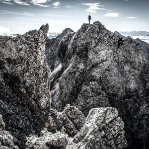 Der schwierige Jubiläumsgrat ist nur etwas für erfahrene Bergfexe 